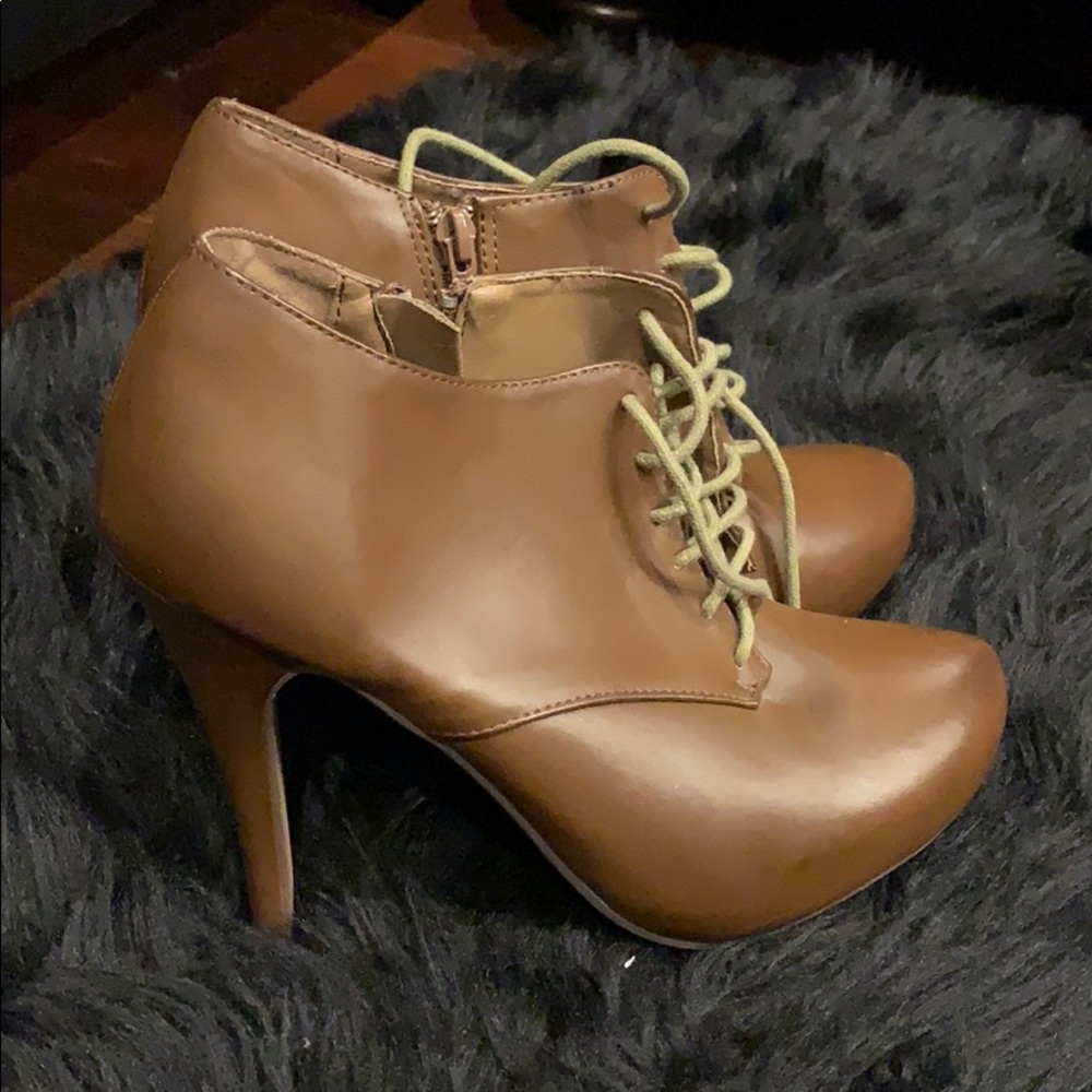 Brown SchoolGirl Chic Booties